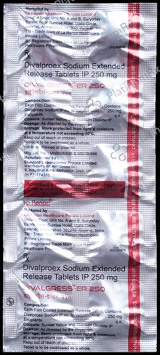 Divalgress ER 250mg Tablet 10s