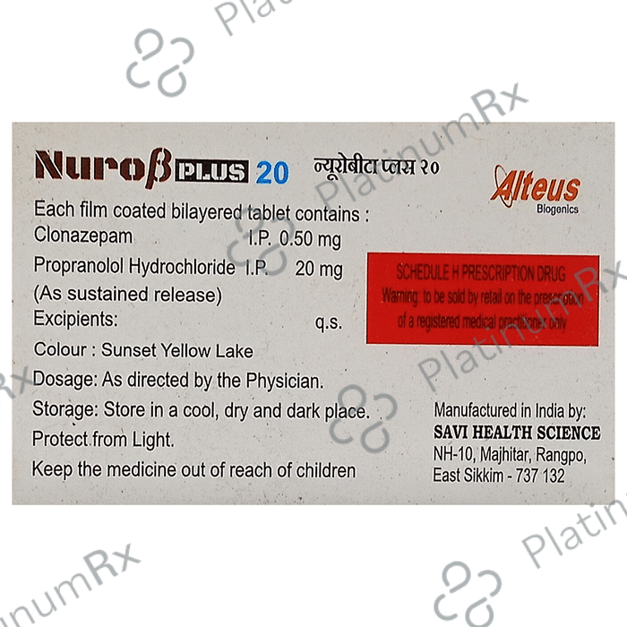 Nuro Beta Plus 20 Tablet SR