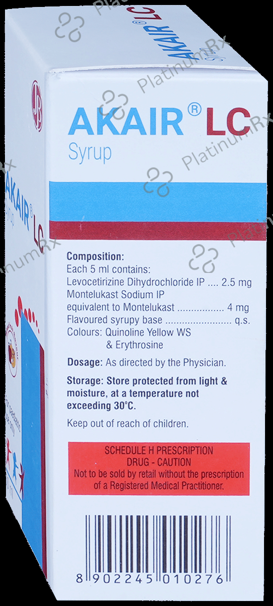 Akair LC 2.5/4mg Syrup 60ml