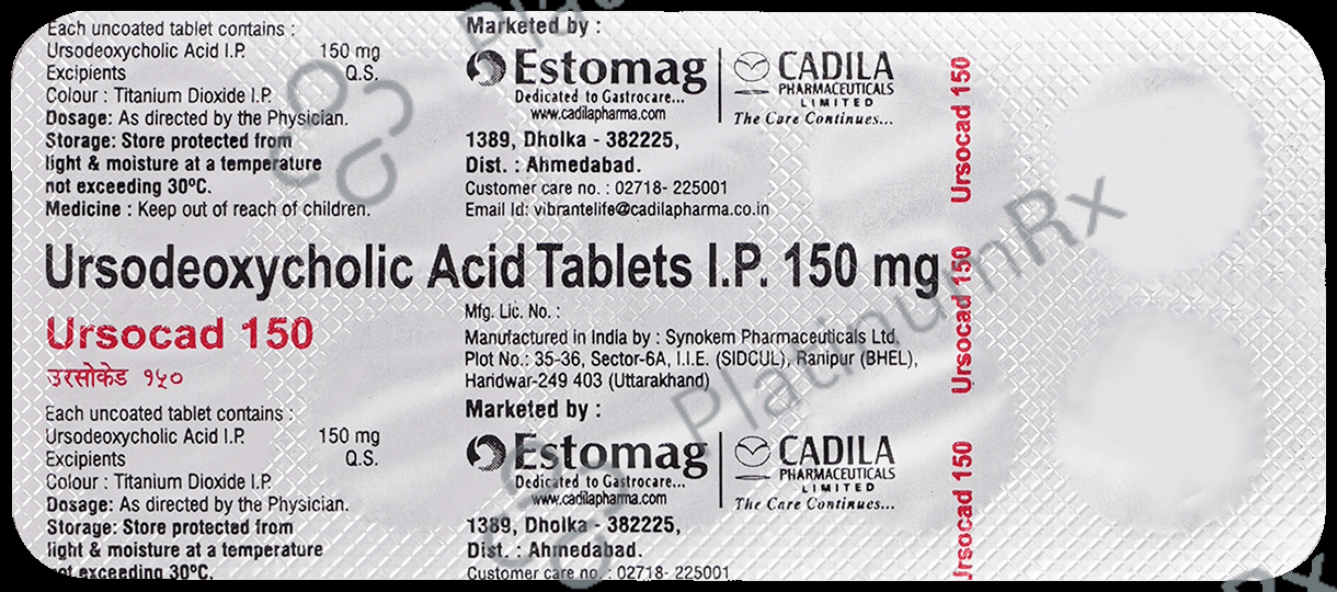 Ursocad 150mg Tablet 10s
