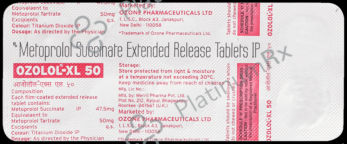 Ozolol 50mg Tablet XL
