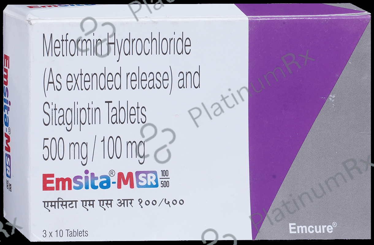 Emsita M 100/500mg Tablet SR 10s