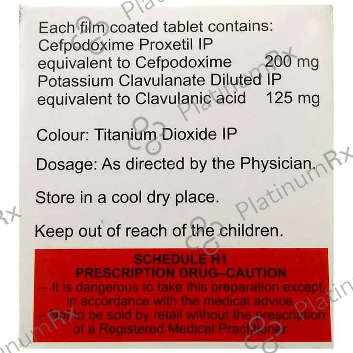 Zedocef CV 200/125mg Tablet 10s