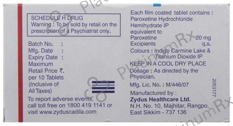 Xet 20mg Tablet 10s