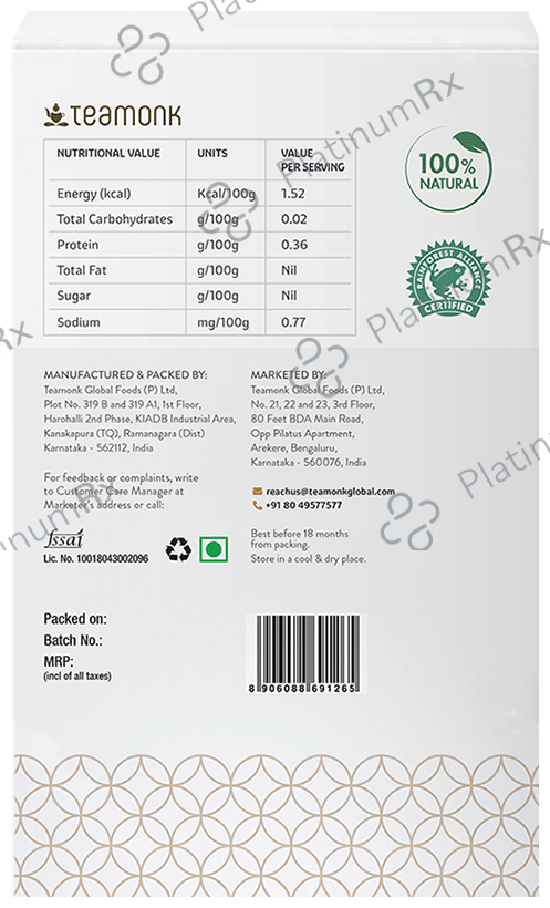 Teamonk Lemon Nilgiris Green Tea 100gm