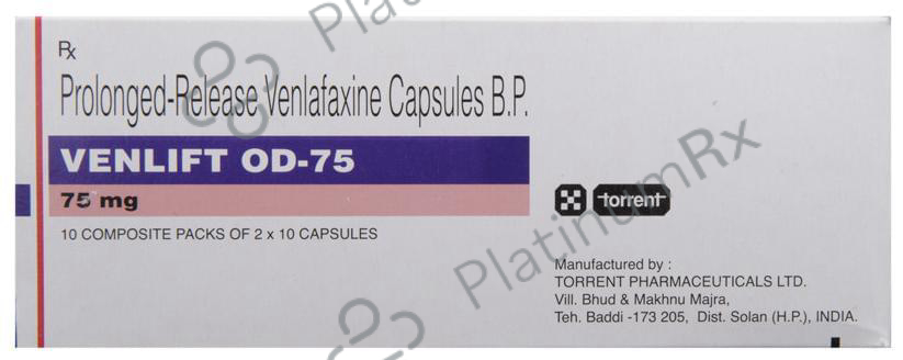 Venlift OD 75mg Capsule PR 10s