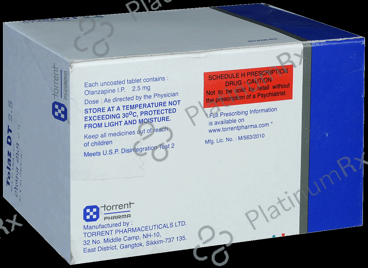 Tolaz DT 2.5mg Tablet DT 15s