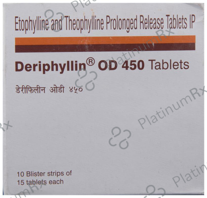 Deriphyllin OD 450mg Tablet PR 15s