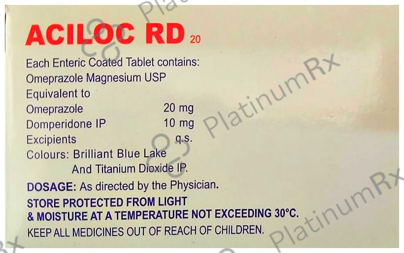 Aciloc RD 20/10mg Tablet 15s