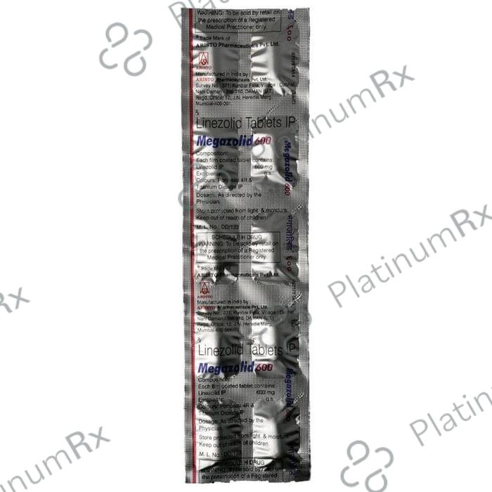 Megazolid 600mg Tablet 10s