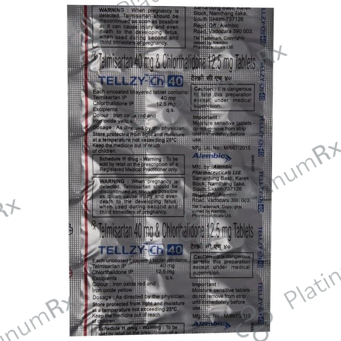Tellzy CH 40 12.5/40mg Tablet 15s