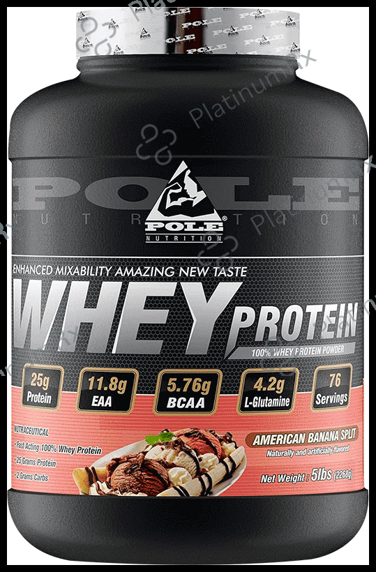 Pole Nutrition Whey Protein Powder American Banana Split