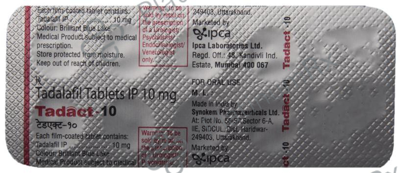Tadact 10mg Tablet 10s