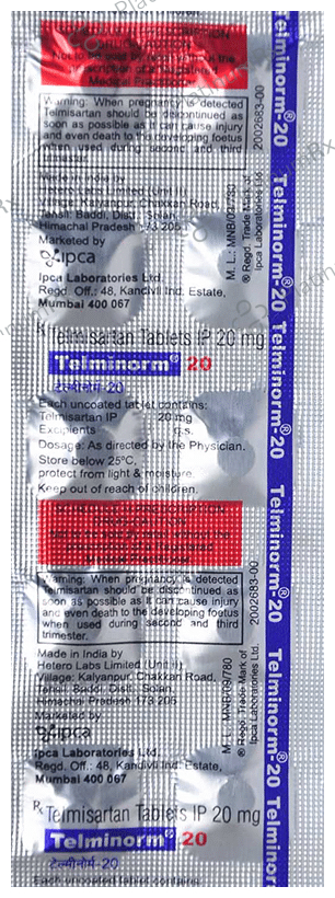 Telminorm 20mg Tablet 10s