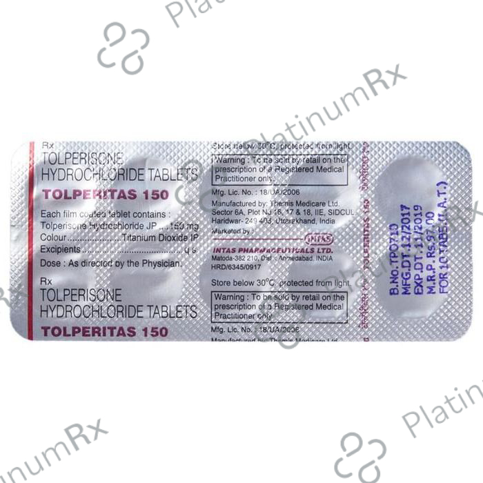 Tolperitas 150mg Tablet 10s
