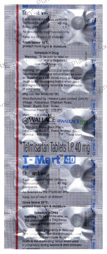 T Mart 40mg Tablet 10s
