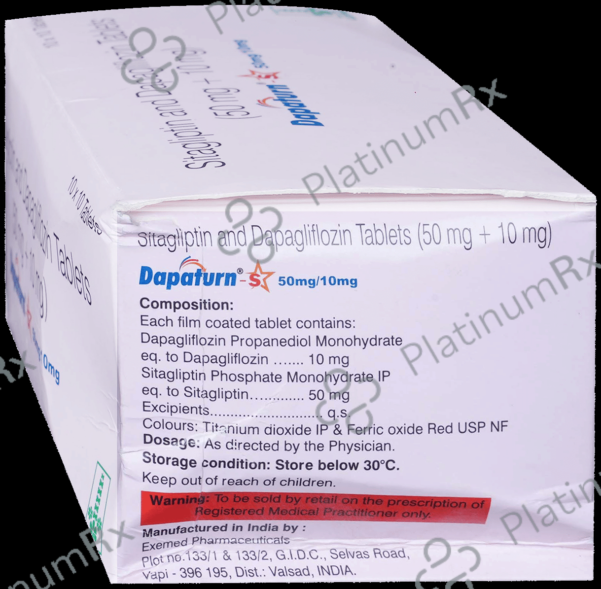 Dapaturn S 10mg/50mg Tablet