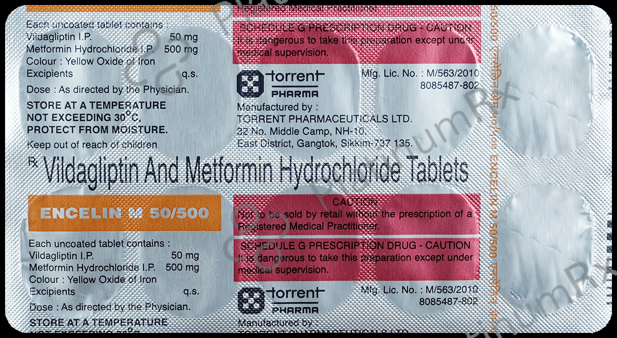 Encelin M 50/500mg Tablet 10s