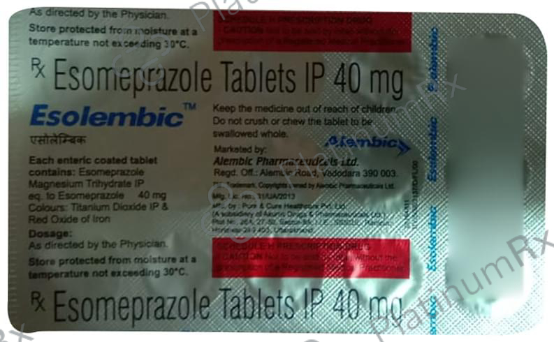 Esolembic 40mg Tablet 15s