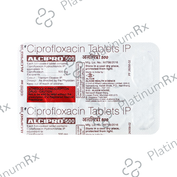 Alcipro 500mg Tablet 10s