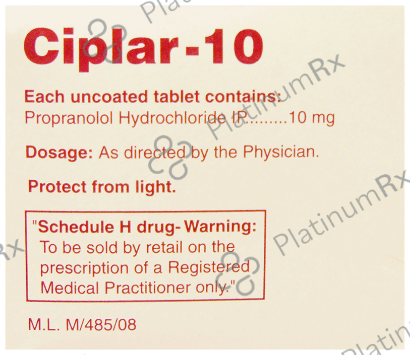 Ciplar 10mg Tablet 15s