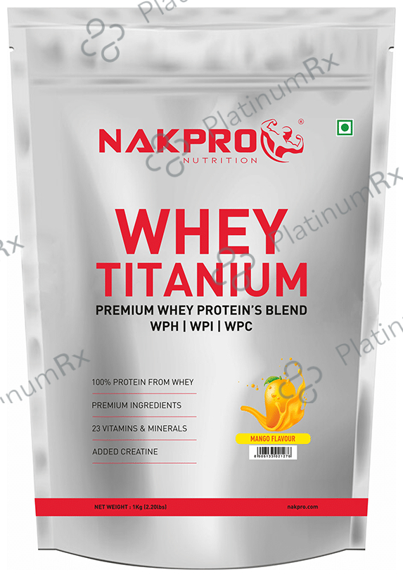 Nakpro Nutrition Whey Titanium Premium Whey Protein's Blend Mango