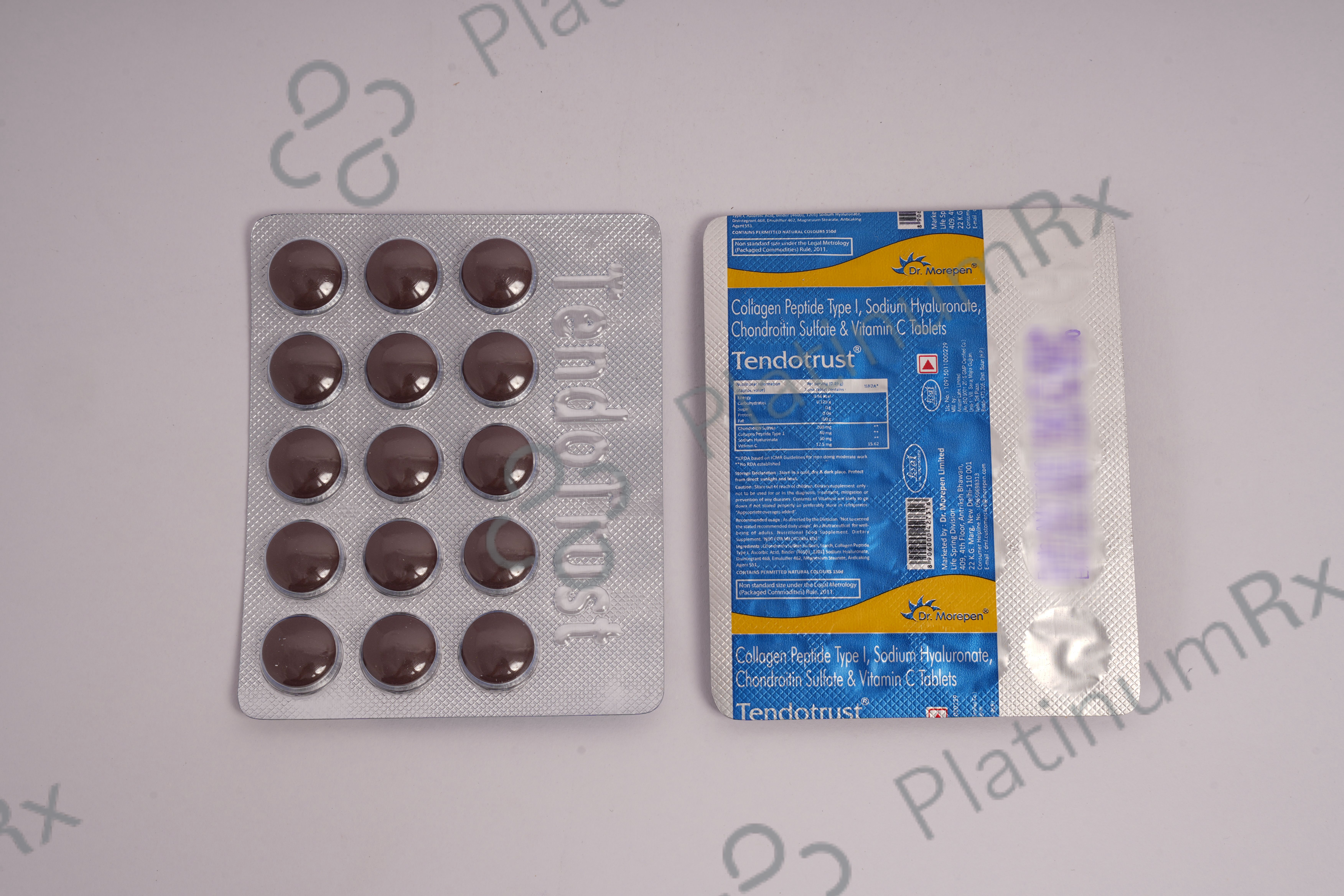 Tendotrust 200mg/40mg/30mg/12.5mg Tablet 15s