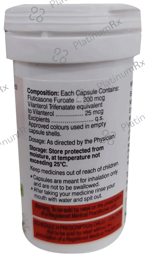 Vilfuro 200/25mcg Capsule 15s