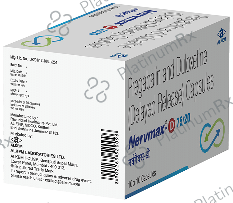 Nervmax-D 75/20 Capsule DR