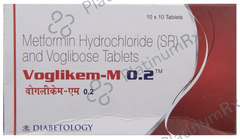 Voglikem M 500/0.2mg Tablet SR 10s