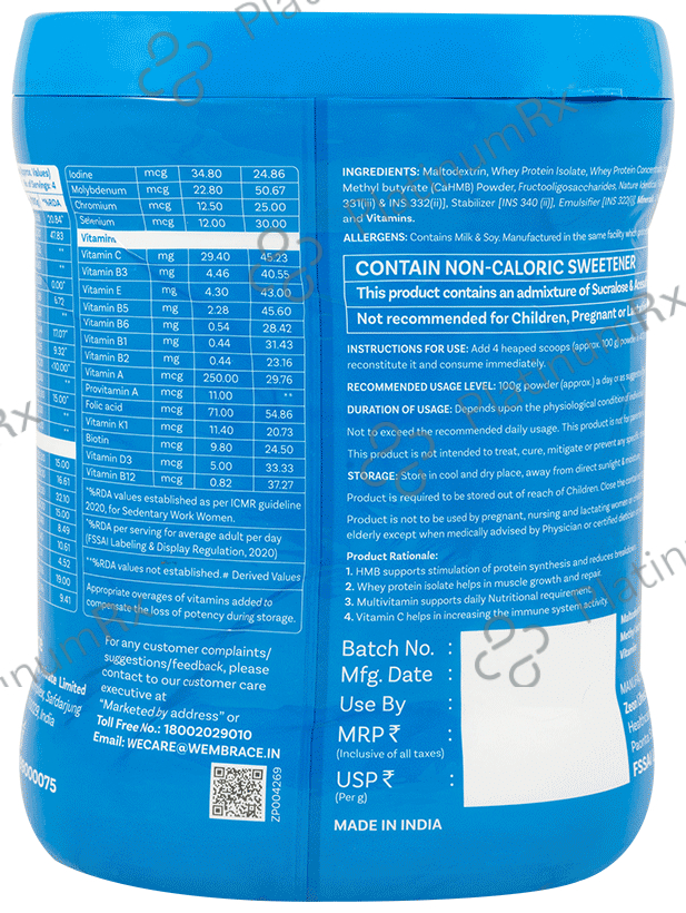 Wemsure Once Protein Powder Vanilla