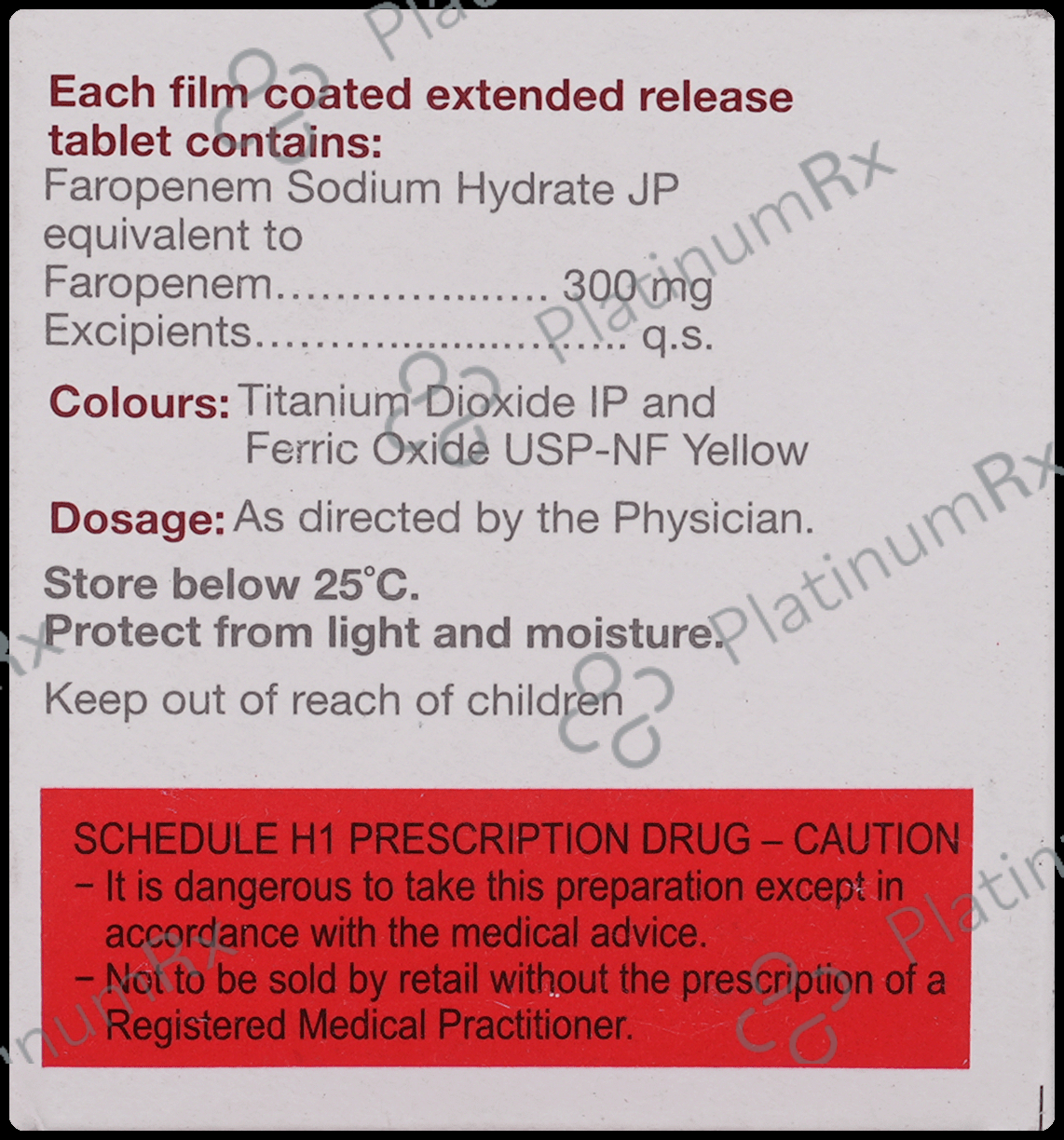 Farobact 300mg Tablet ER 10s