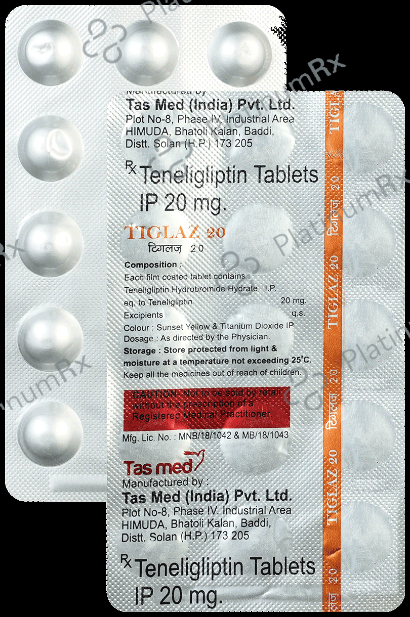 Tiglaz 20mg Tablet 15 Tablet