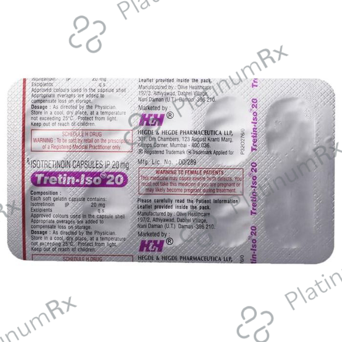 Tretin Iso 20mg Capsule 10s