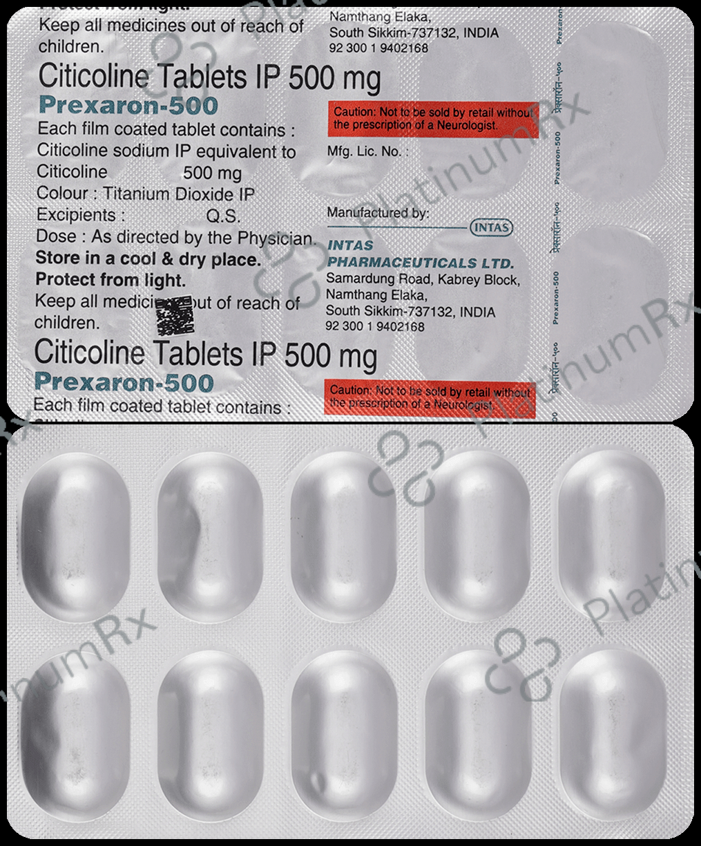 Prexaron 500 Tablet