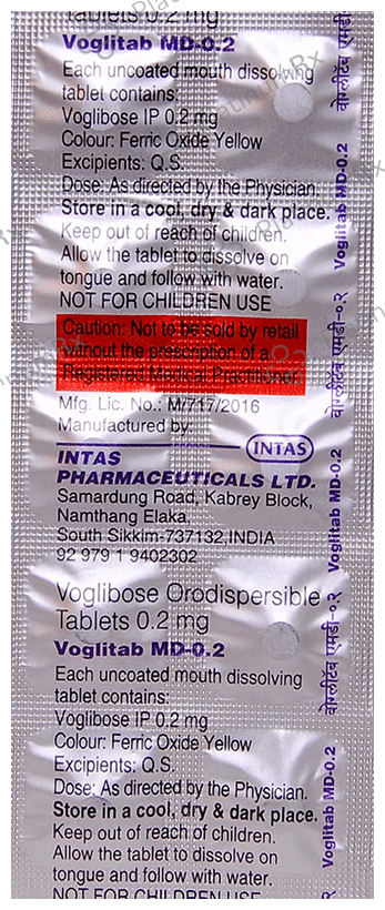 Voglitab MD 0.2 Tablet