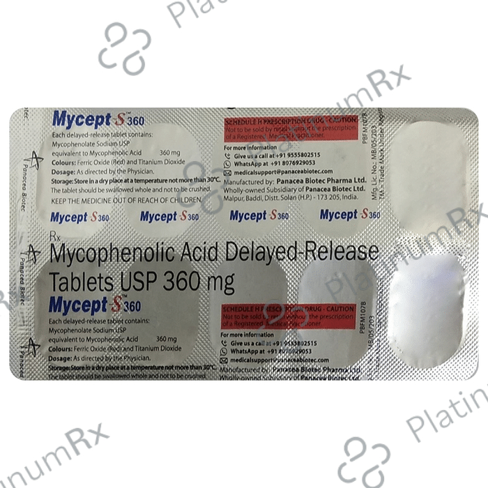 Mycept S 360mg Tablet 10s