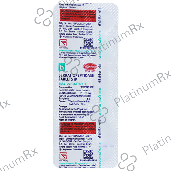 Seretochem Forte 10mg Tablet 10s