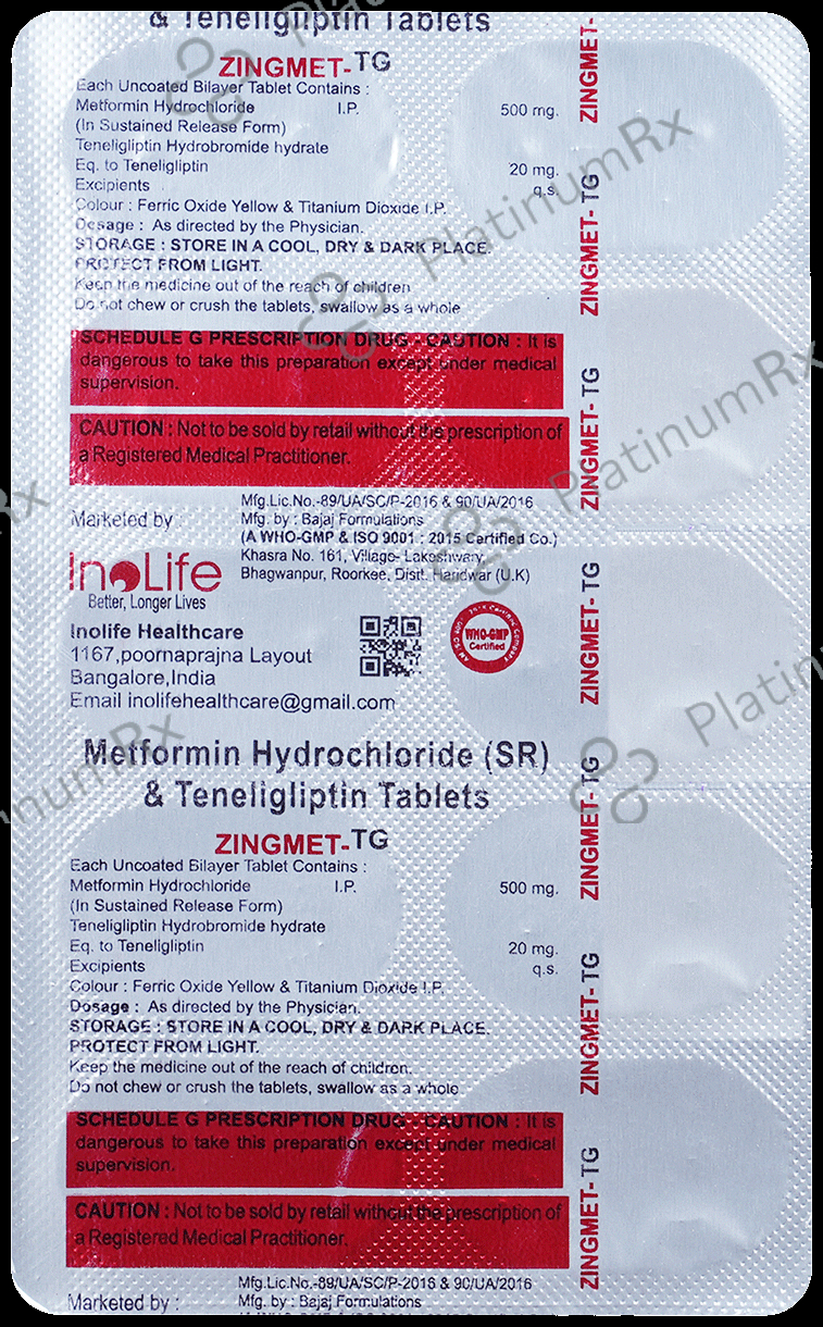Zingmet-TG Tablet SR