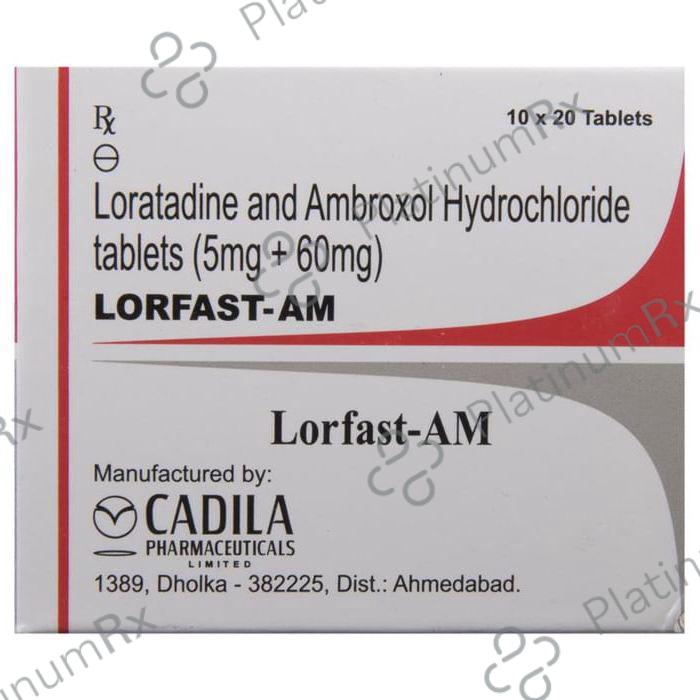 Lorfast AM 60/5mg Tablet 10s