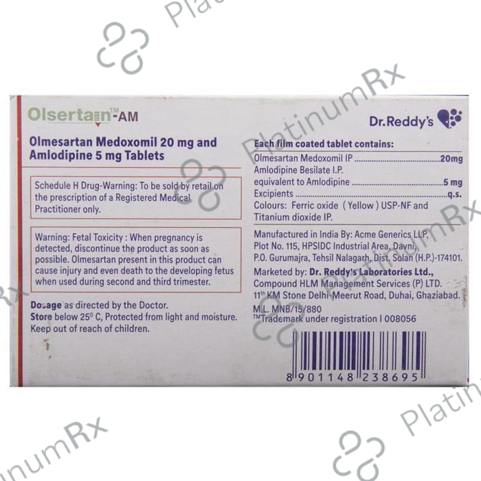 Olsertain AM 5/20mg Tablet 15s
