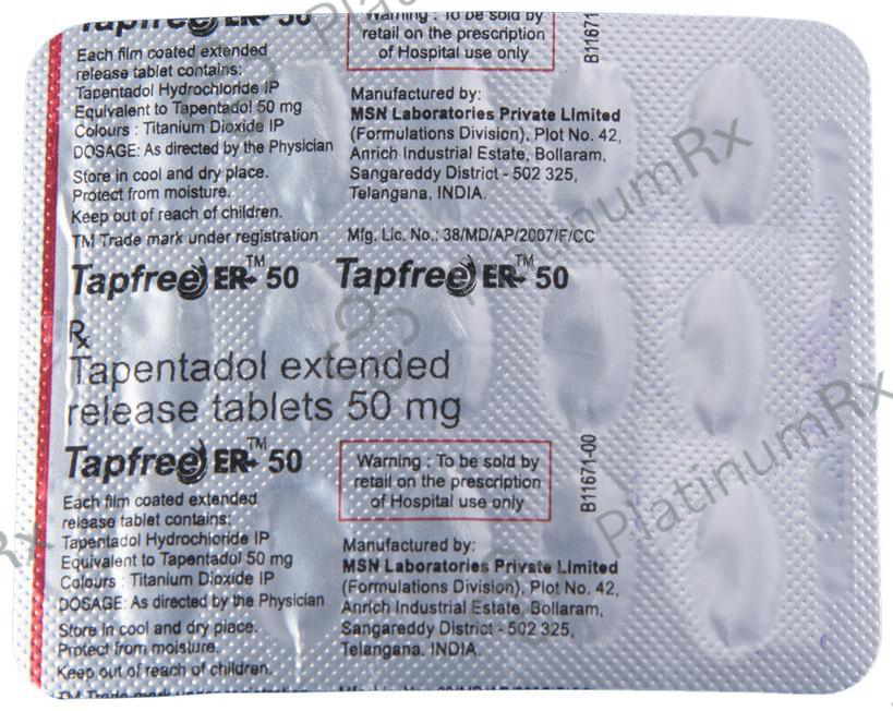 Tapfree ER 50 Tablet