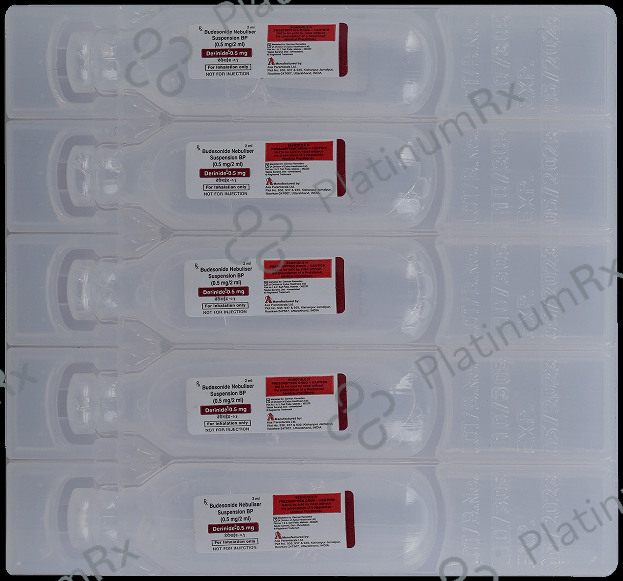 Derinide 0.5mg 2ml Respule 5s
