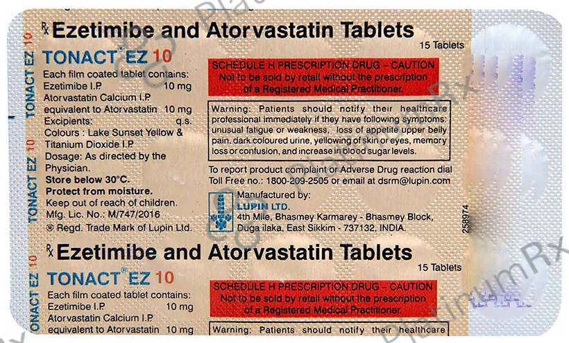 Tonact EZ 10/10mg Tablet 15s