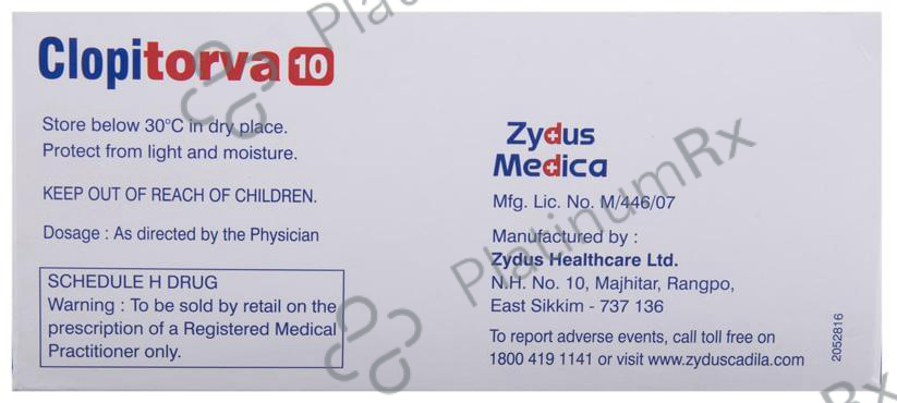 Clopitorva 10 Capsule 10 Capsule