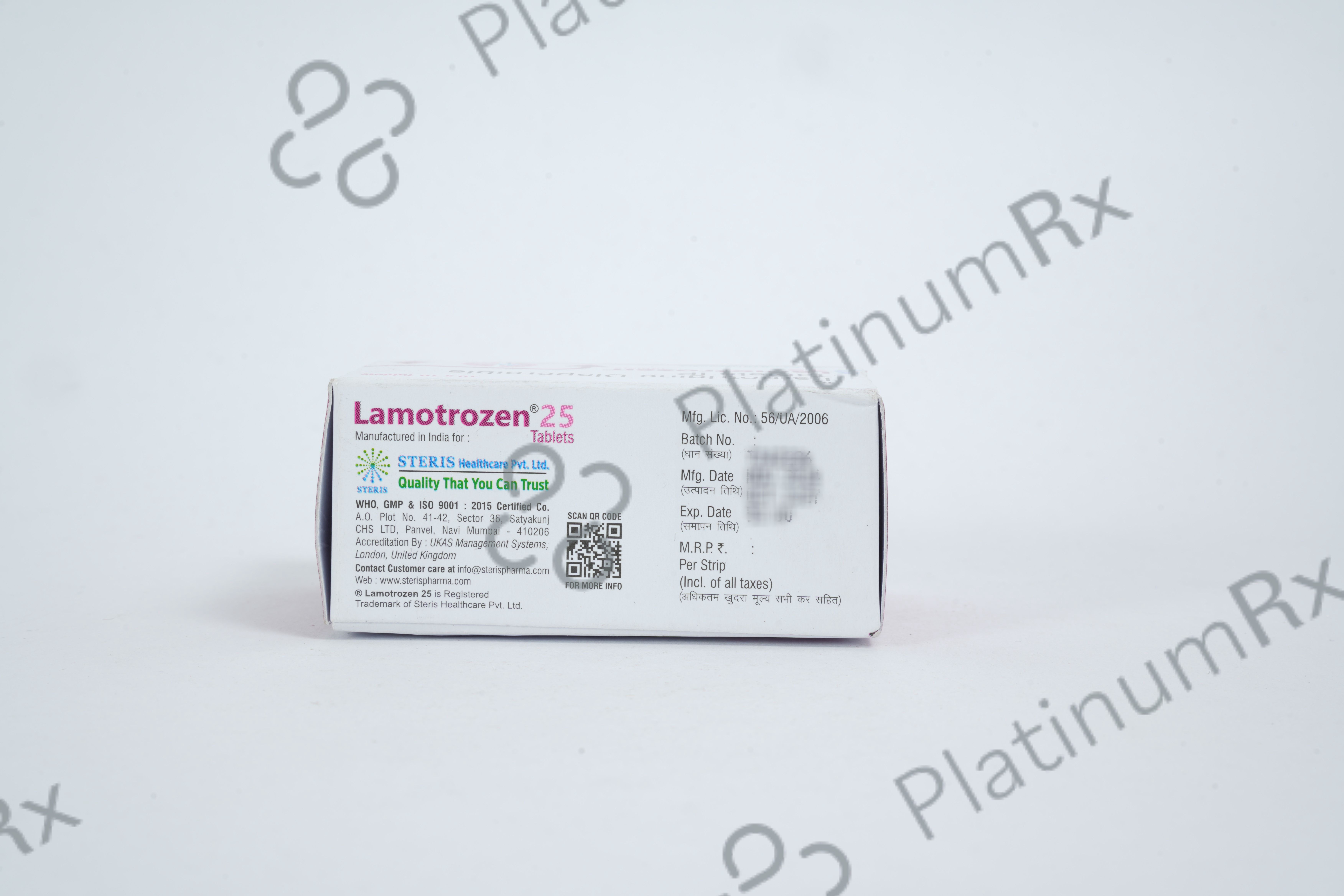 Lamotrozen 25mg Tablet 10s