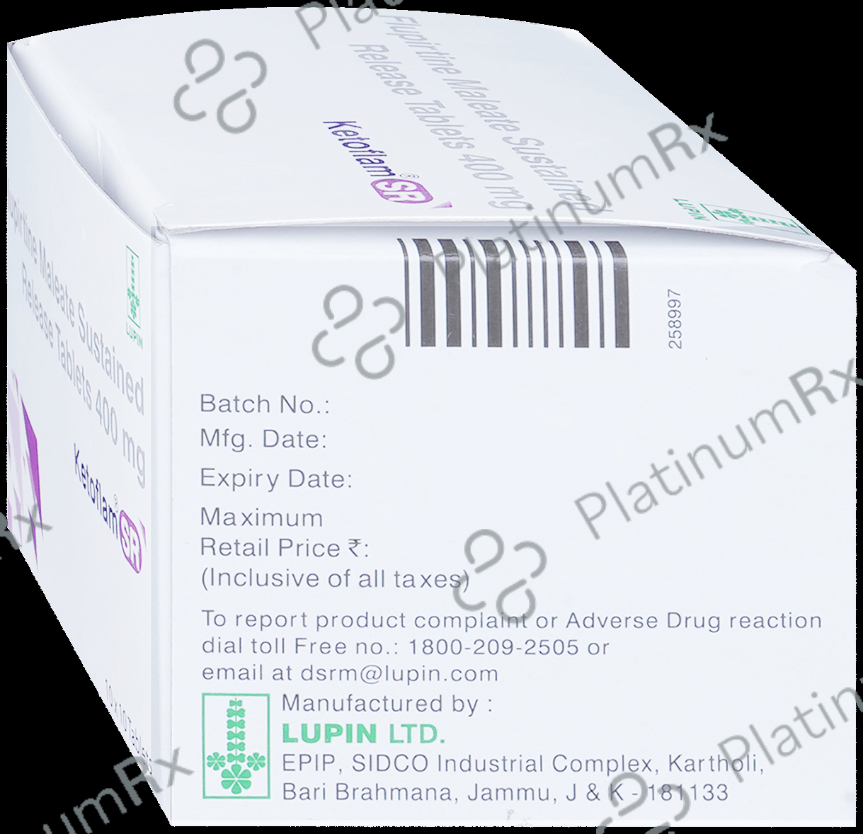 Ketoflam 400mg Tablet SR 10s