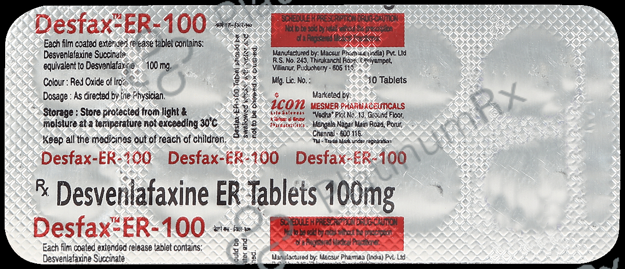 Desfax 100mg Tablet ER 10s
