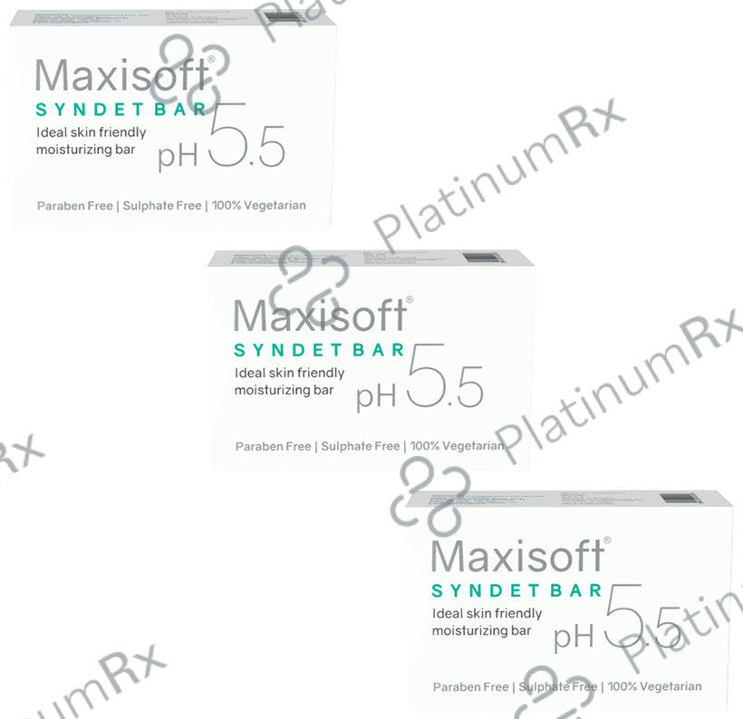 Maxisoft Syndet Bar (75gm Each) 3 units