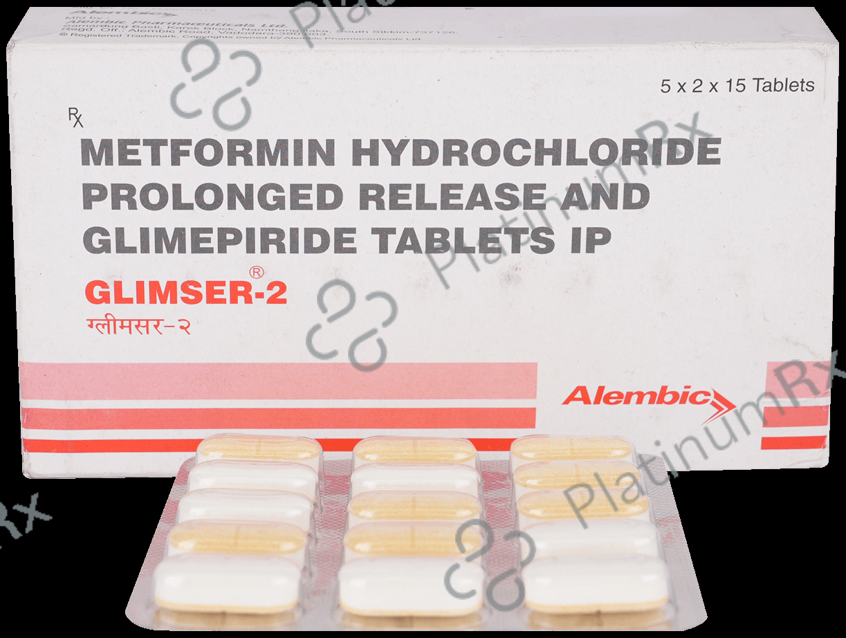 Glimser 2/500mg Tablet PR 15s